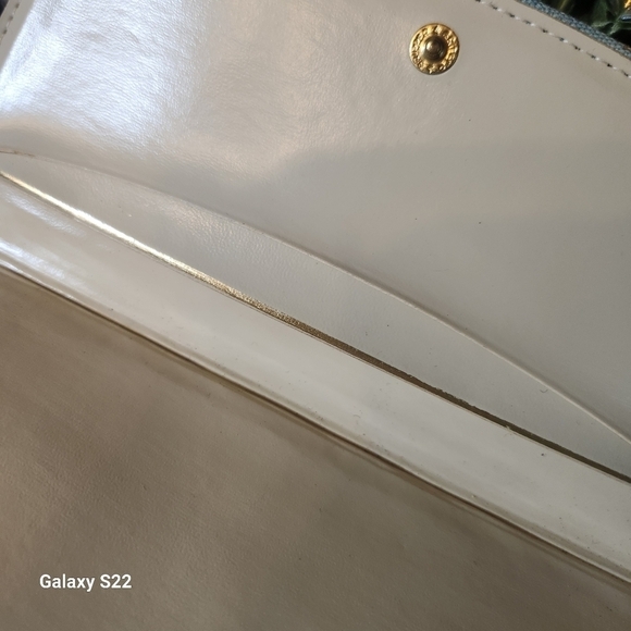 Vintage Canvas Wallet Clutch with Venice River Scene - Picture 6 of 14